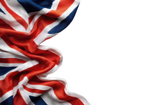 Close-up of a waving Union Jack flag (2)