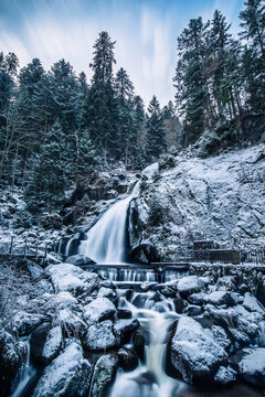 Winter Waterfall Triberg
