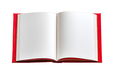 Open book with blank pages