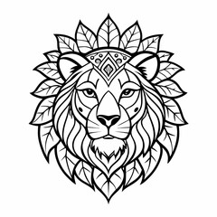 lion head tattoo