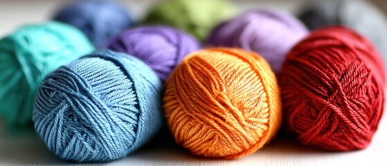 Brightly colored yarn is being assembled in a classroom as students engage in knitting and crafting activities