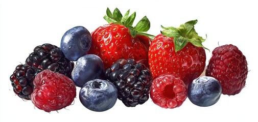 The vibrant assortment of fresh berries showcasing health and freshness.