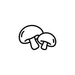 Mushroom Icon for Food, Nature, Cooking, and Educational Design