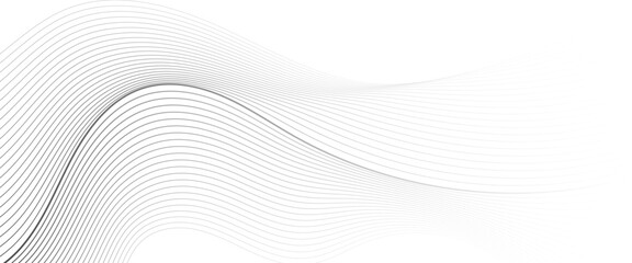 Vector abstract grey background with glowing curved lines and modern wave design	