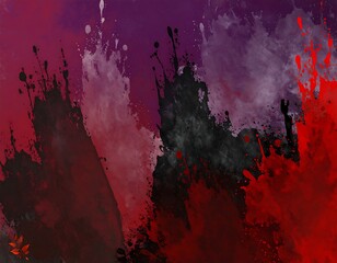 Abstract splattered color explosion