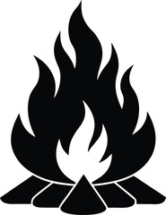 Big bonfire vector icon.eps