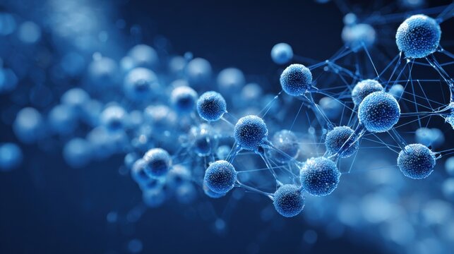 blue spheres connected network science