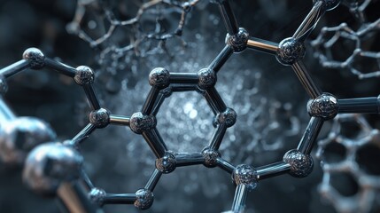 metallic molecule structure atoms science