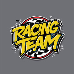 racing team logo vector