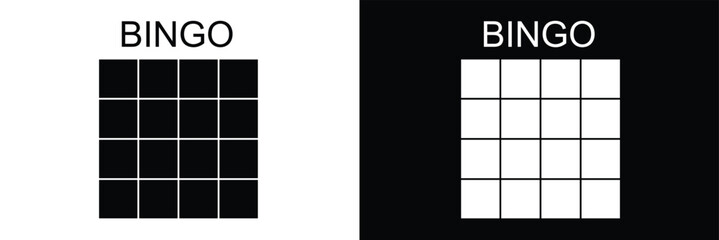 Bingo board icon. lottery tickets sign. lotto bingo cards symbol. flat style. vector illustration. eps 10 .