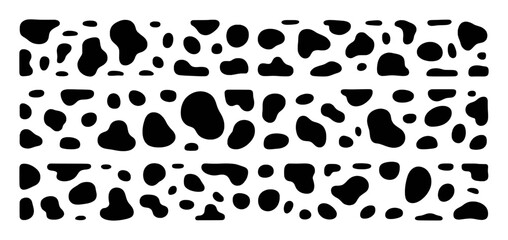 Black and White Irregular Spot Pattern Backgrounds