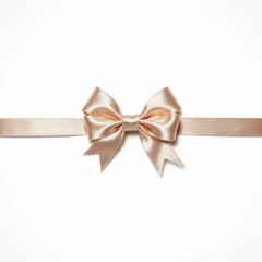 golden ribbon with bow
