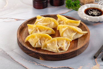 Japanese cuisine stuffed dumplings Gyoza