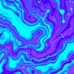 Fototapeta premium Abstract Color Explosion with marble texture in teal and magenta - AI generated.