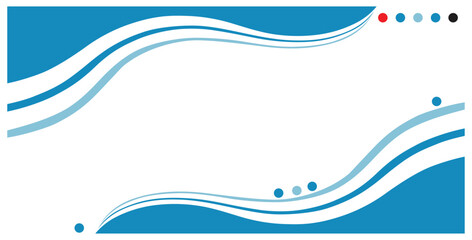 Modern abstract wave background design template.