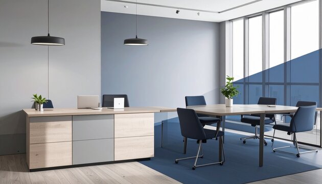 Modern office meeting room design - Powered by Adobe