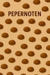 Fototapeta premium pepernoten pattern