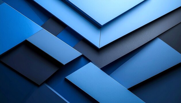 Abstract blue geometric shapes background