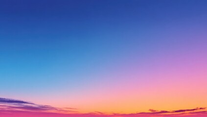Vibrant sunset sky gradient