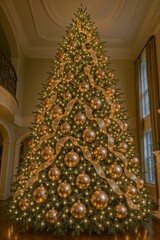christmas tree in the interior