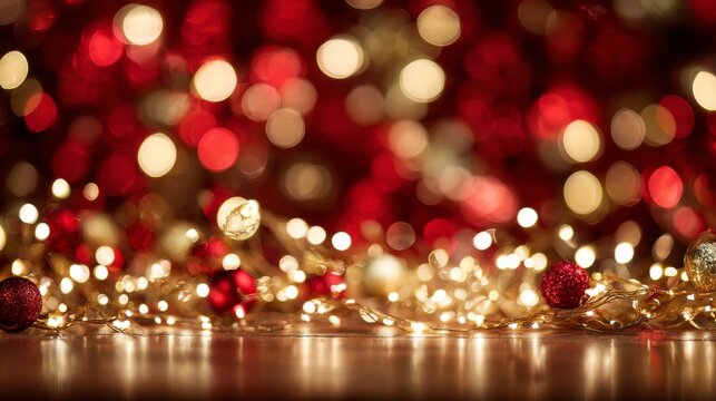 a festive holiday display with numerous small red lights arranged in a pattern on a surface, creating a glowing, christmas themed decoration