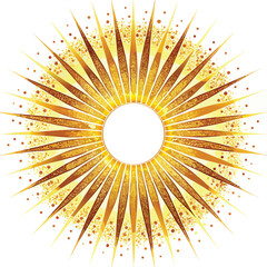Radiant Sunburst Design with Vivid Colors