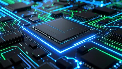 Electronic circuit board with processor