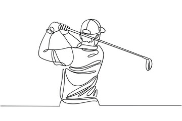 Golfer in mid swing capturing the moment of impact