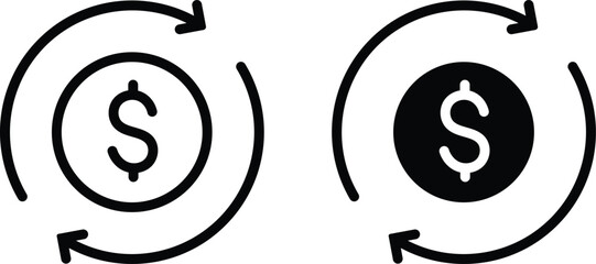 Currency Exchange Dollar Icon