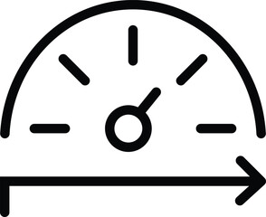 Speedometer Finance Indicator Icon