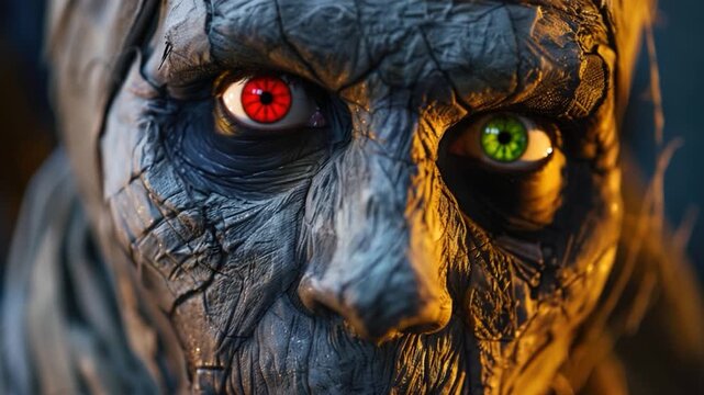 Portrait of an individual's facial features, with a focus on the eyes