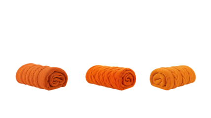 Orange towel transparent png background