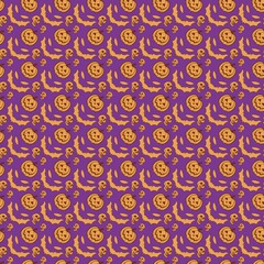 Halloween abstract seamless pattern