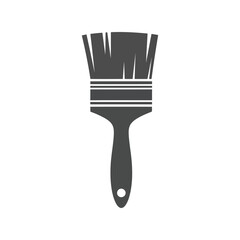 Paintbrush icon tool art supply house painting decoration diy home improvement vector