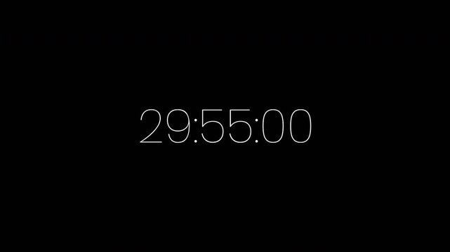 30 minutes timer alpha channel