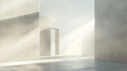 Empty modern interior space