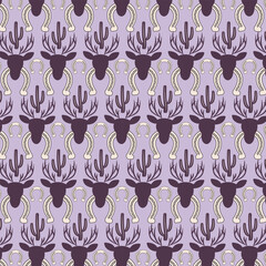 Cowboy chic seamless vector pattern