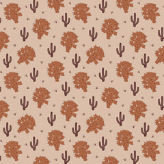 Desert chic seamless vector pattern