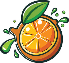 Abstract splash of vibrant colors and shapes