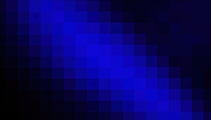 Fototapeta premium pixelated blue gradient abstract texture with varying shades of dark to light blue squares for digital design or background
