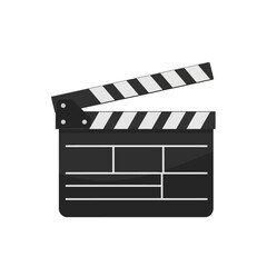 Obraz premium Classic Black and White Film Clapperboard Open