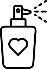 Fototapeta premium perfume icon line art vector