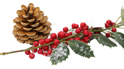 christmas decoration isolated on white