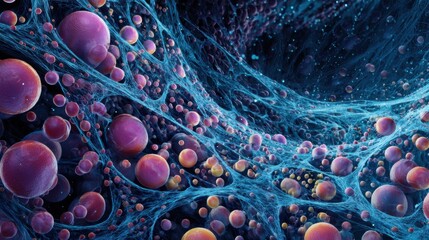 glowing spheres cosmic web network