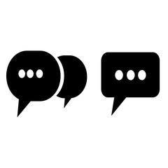 Dialog Icon Design: Minimalist design of conversation bubbles illustrates the essential of communication and ideas exchange, suitable for both modern and minimalist concepts.