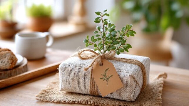 Discover the beauty of sustainable gift wrapping with natural materials, featuring eco-friendly elements that enhance the charm of your presents while being kind to the planet.