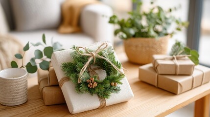 Discover the beauty of sustainable gift wrapping with eco-friendly materials, decorative touches, and natural elements for a charming, environmentally-conscious presentation.
