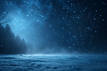 Fototapeta premium dark background with snow particles