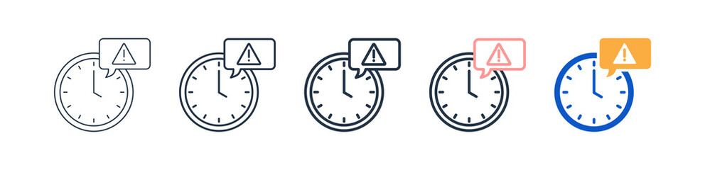 Urgent different style icons set vector illustration. 