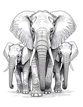 Elephant clip art preview